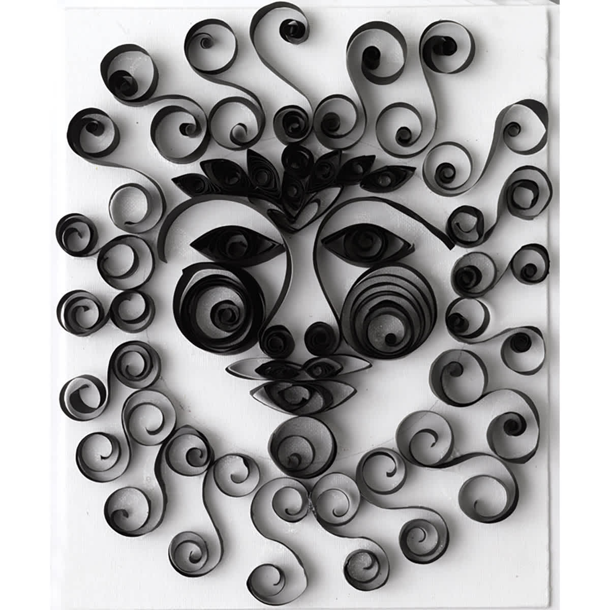 eye popping paper curls