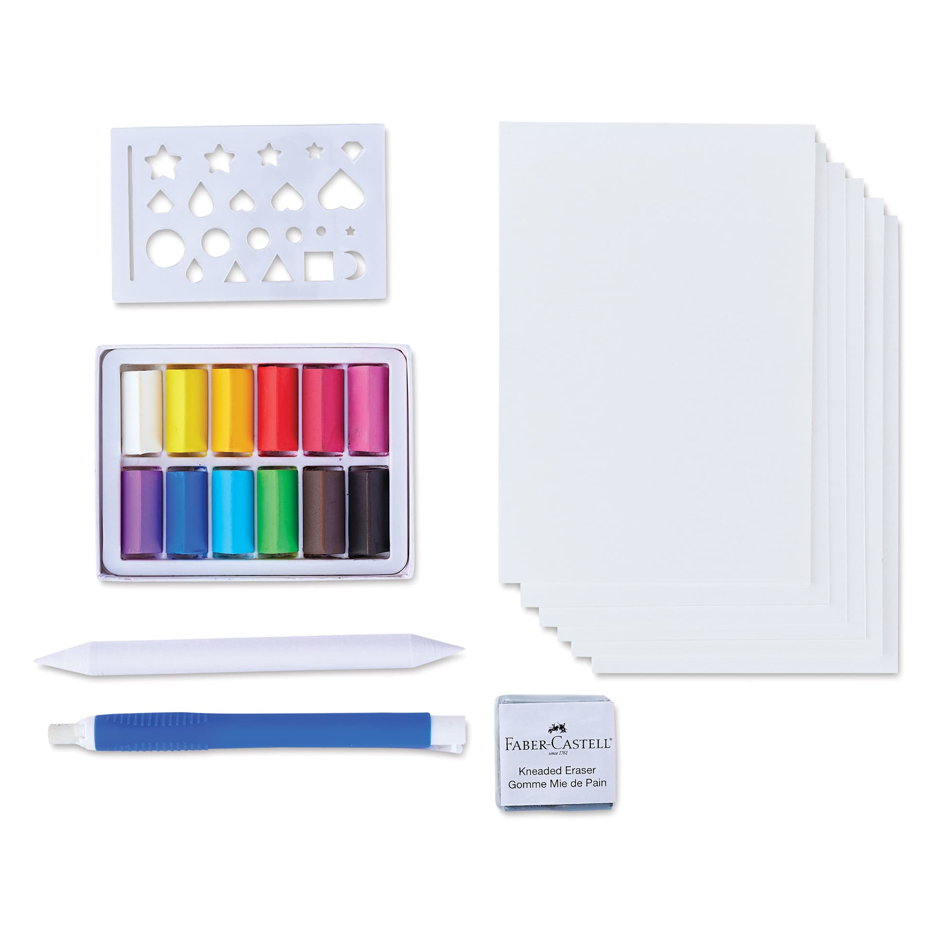 Faber-Castell Goldfaber Studio Soft Pastels - Beginner Kit, Set of 12 (set contents)