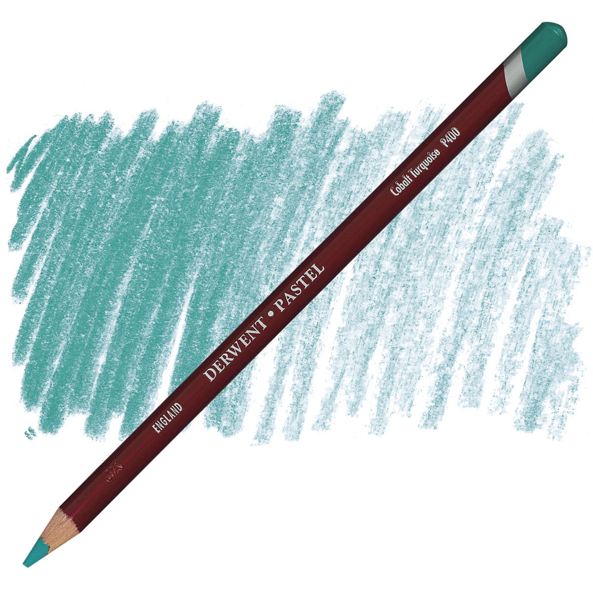 Derwent Pastel Pencil - Cobalt Turquoise pencil and swatch
