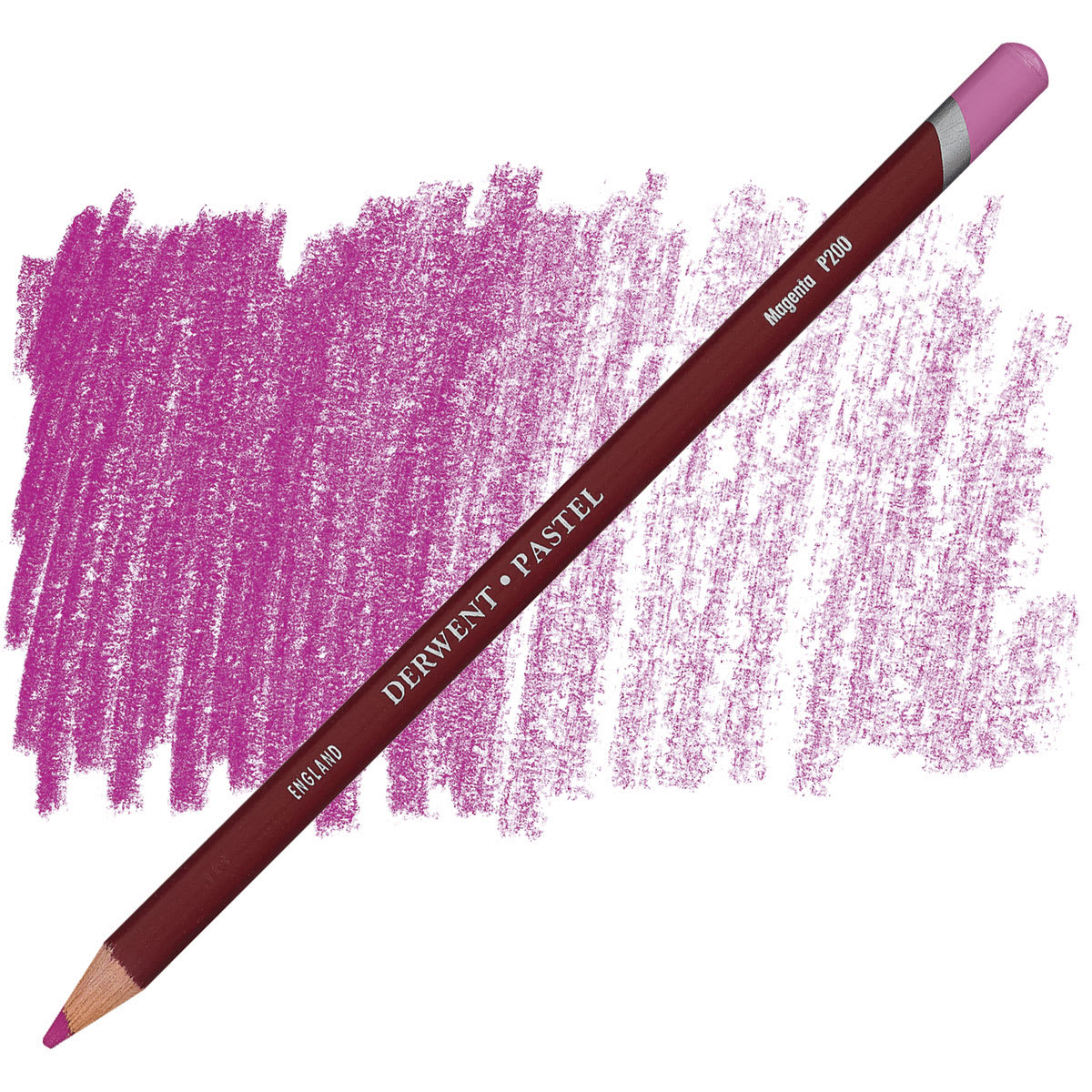 Derwent Pastel Pencil - Magenta pencil and swatch