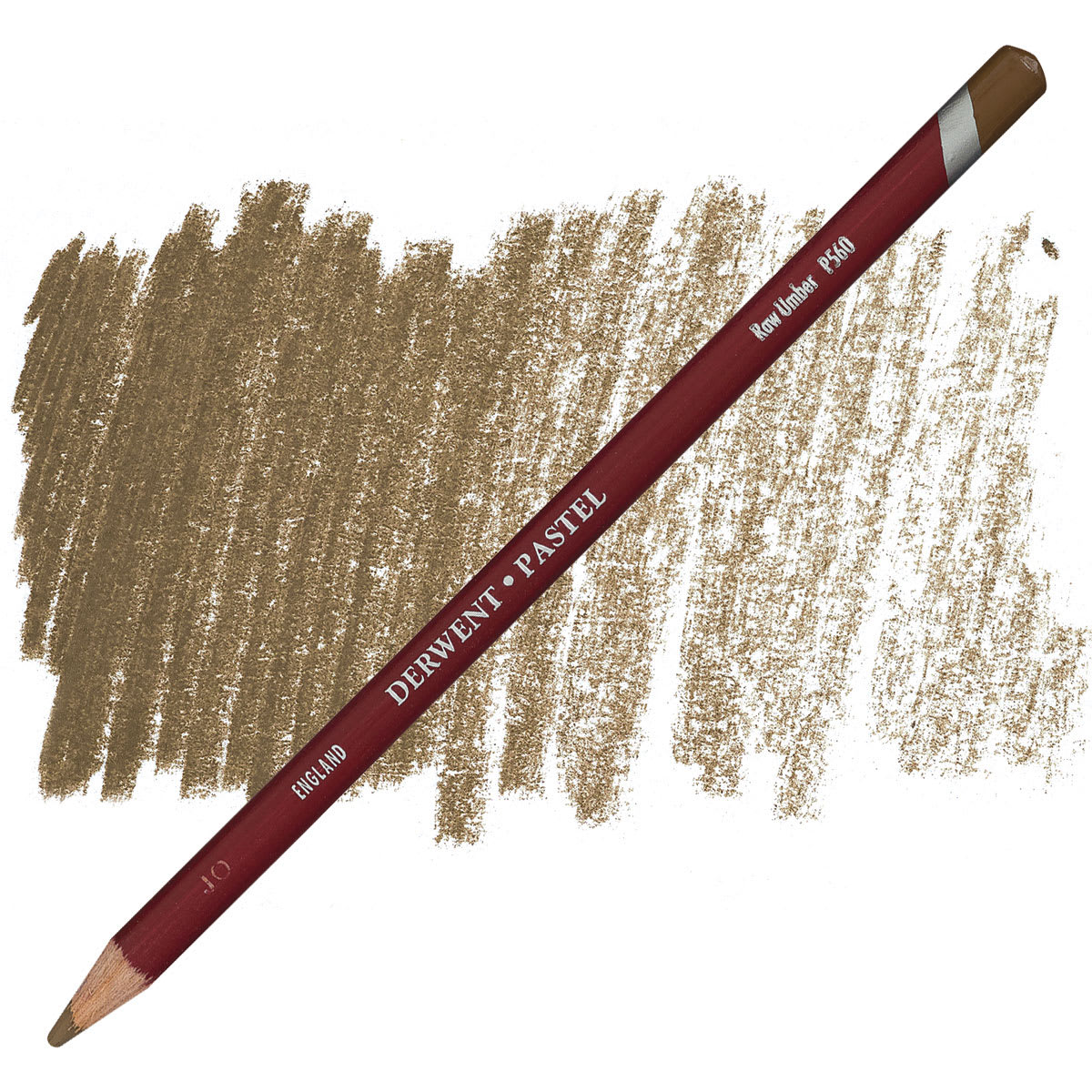 Derwent Pastel Pencil - Raw Umber pencil and swatch