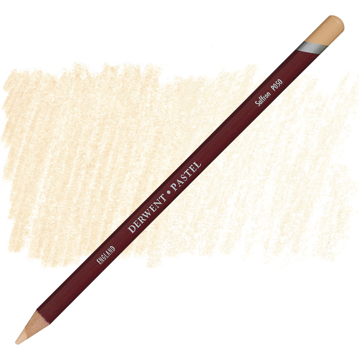 Derwent Pastel Pencil - Saffron pencil and swatch