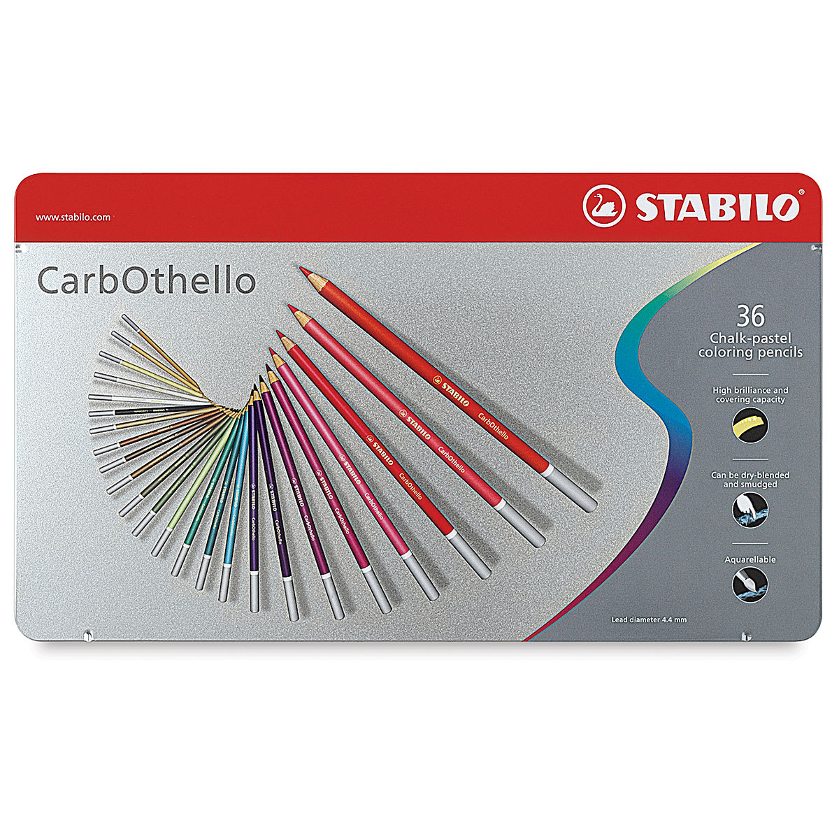 Stabilo CarbOthello Pastel Pencils - Set of 36 (front of package)