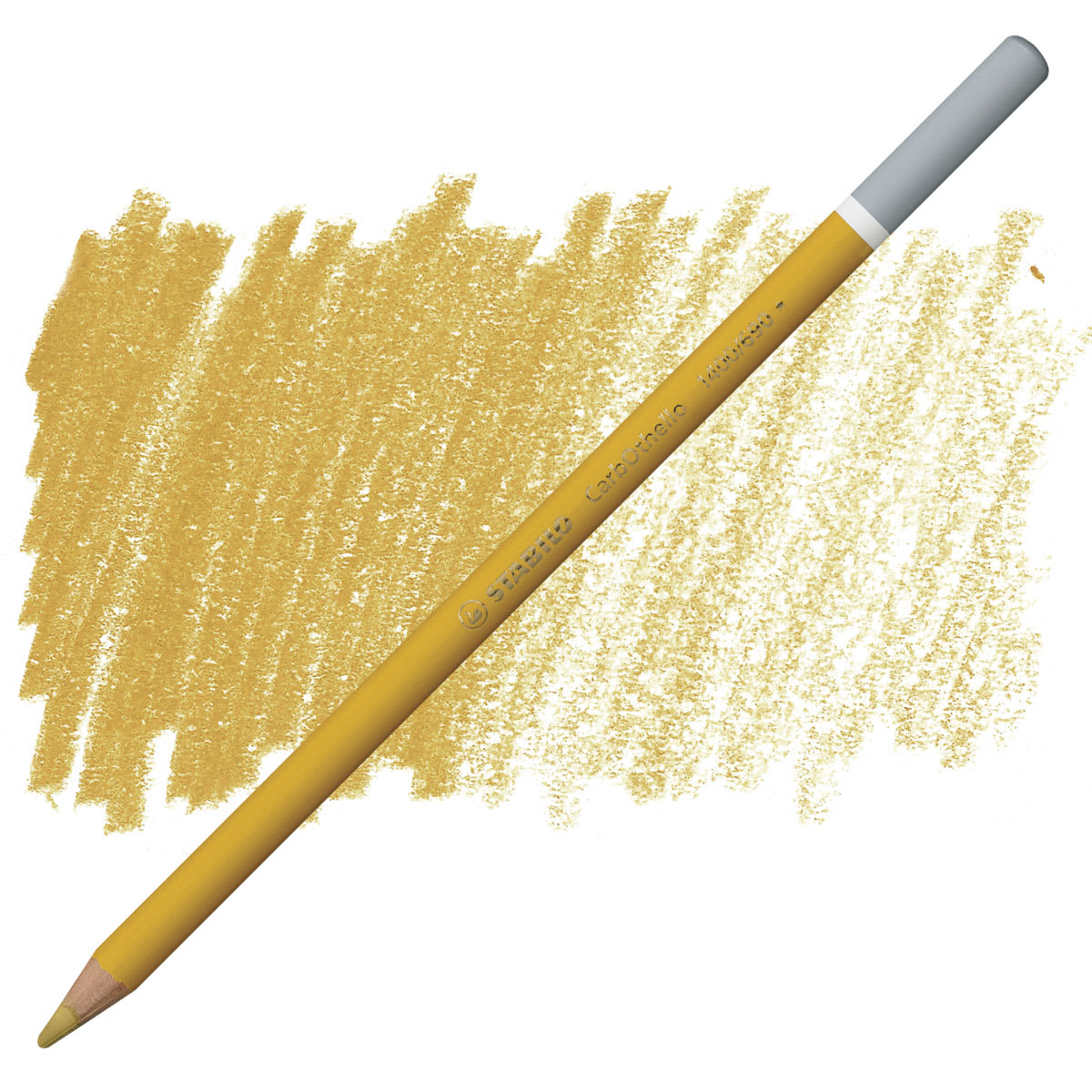 Stabilo CarbOthello Pastel Pencil - Golden Ochre pencil and swatch