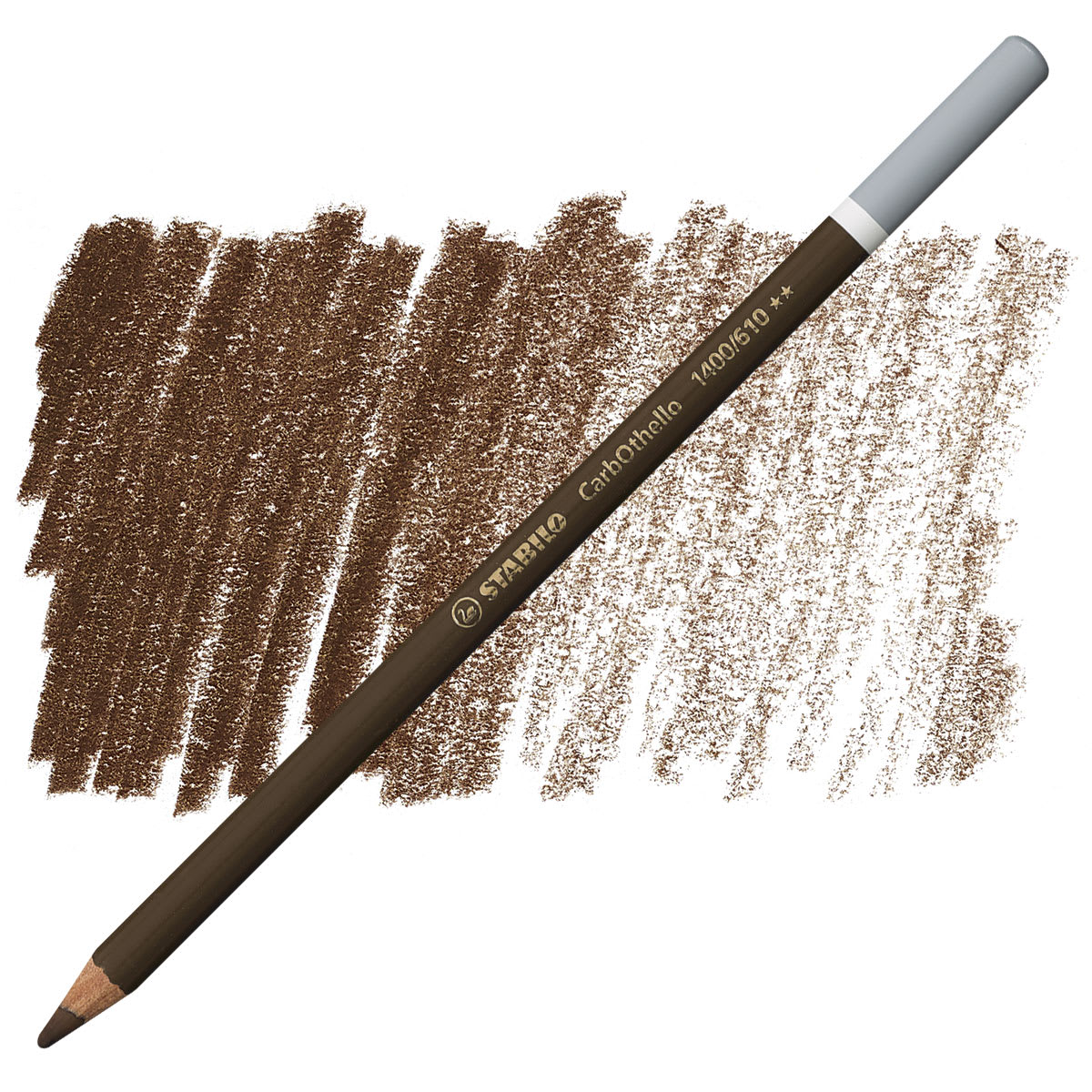 Stabilo CarbOthello Pastel Pencil - Raw Umber pencil and swatch