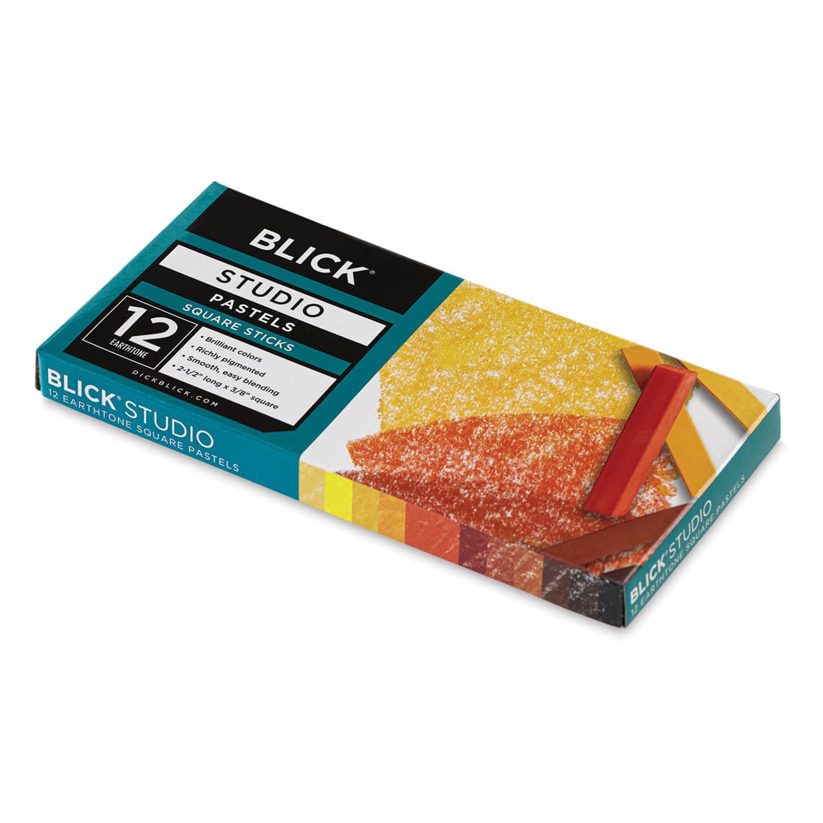 Blick Studio Pastel Set - Earthtone Colors, Set of 12, packaging laid out