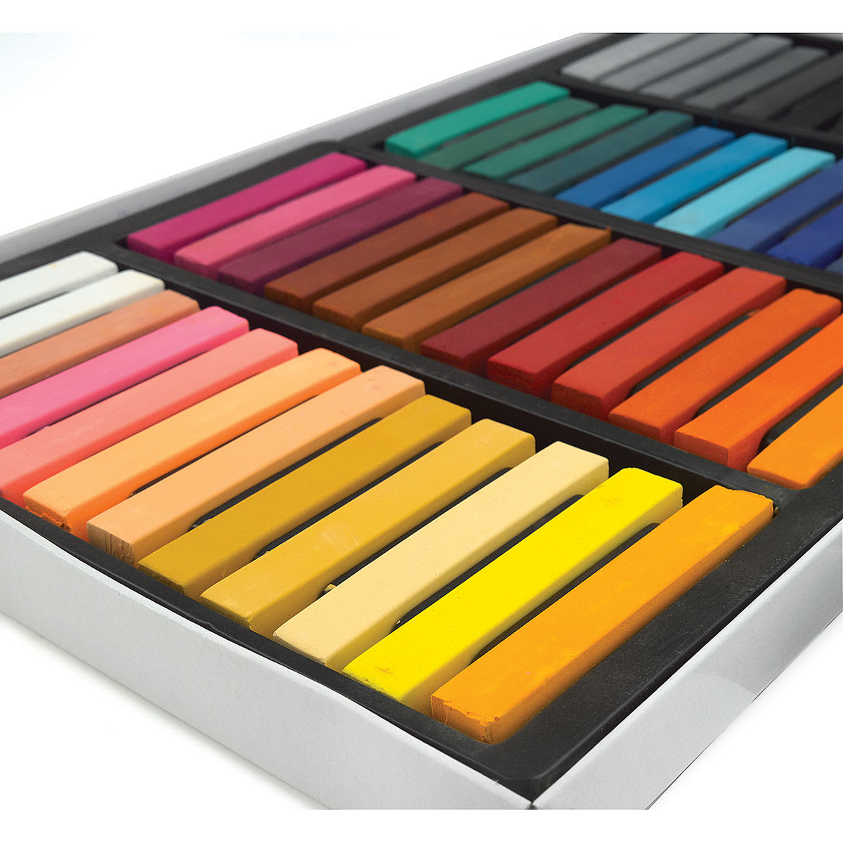Blick Studio Pastel Set - Assorted Colors, Set of 48, detail shot of colors.