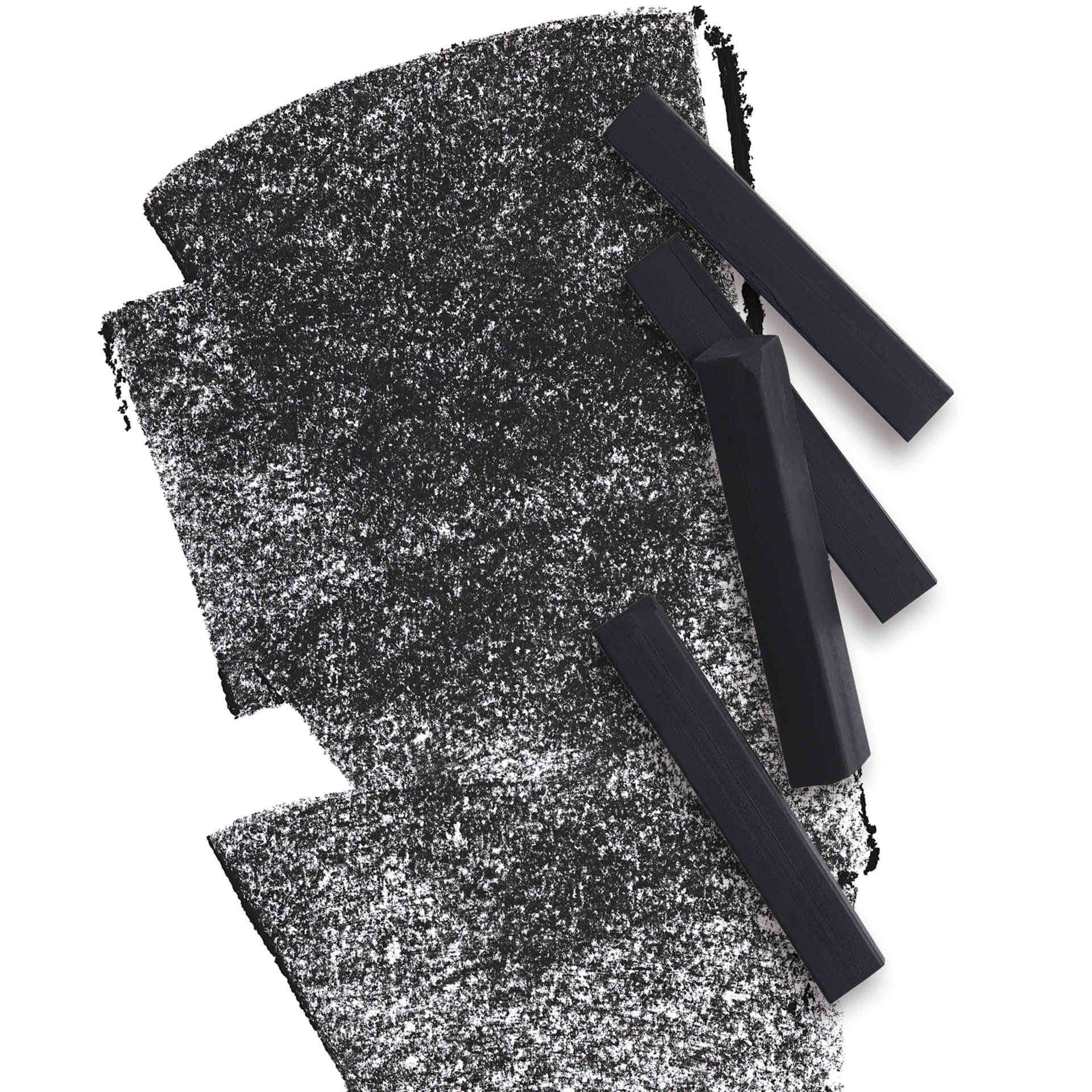 Blick Studio Square Soft Pastels - Carbon Black, swatch