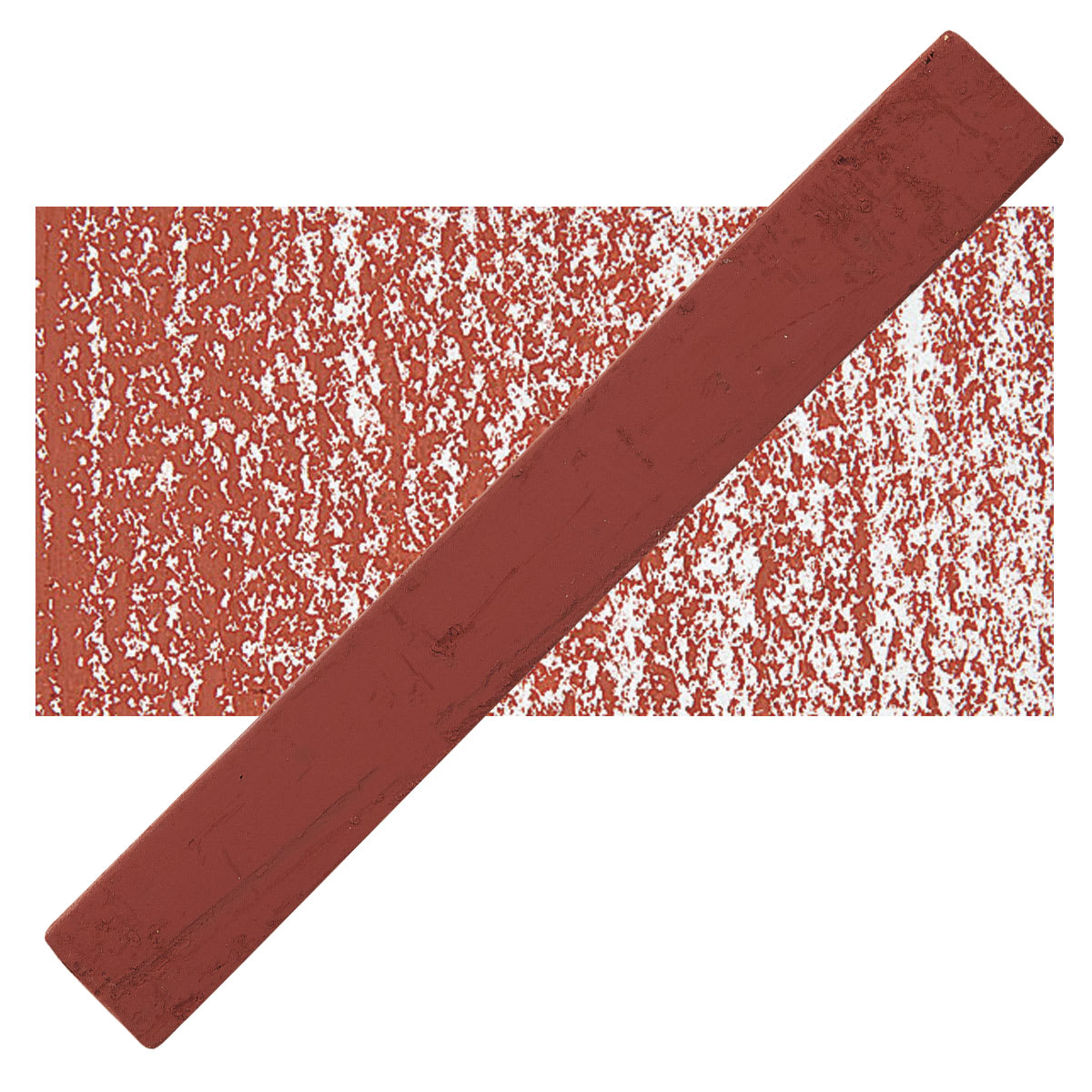 Holbein Artists’ Oil Pastel - English Red 1 oil pastel and swatch