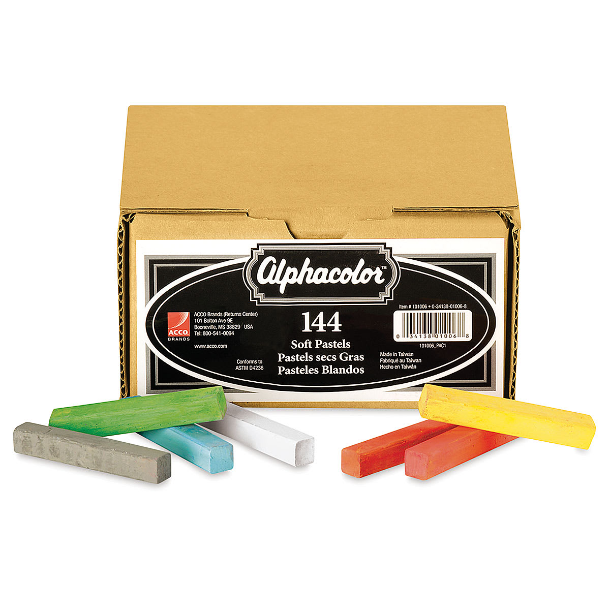 Alphacolor Soft Pastels- Basic Colors, Set of 144