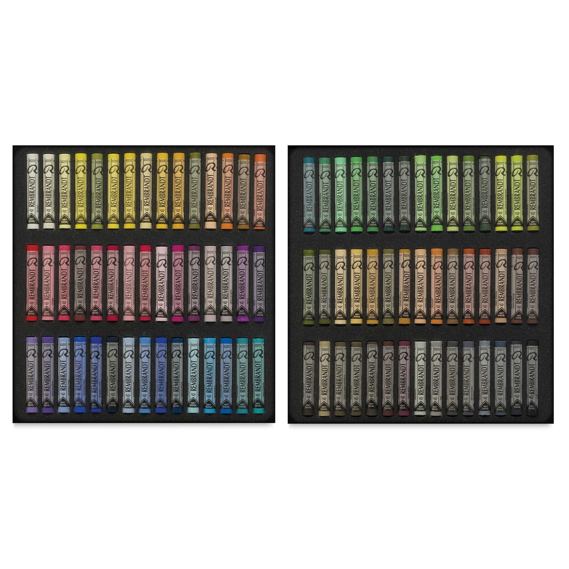 Rembrandt Soft Pastel Set - Set of 90, Landscape, contents