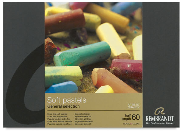 Rembrandt Soft Pastels Set of 60, Half-Sticks. Front of package.