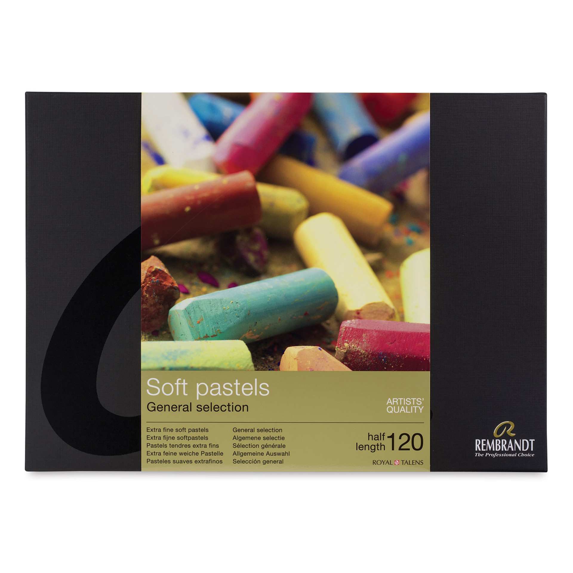Rembrandt Soft Pastel - Set of 120, Half Sticks, front of the packaging