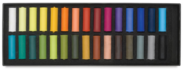 Rembrandt Soft Pastels Set of 30, Half-Sticks. In package.