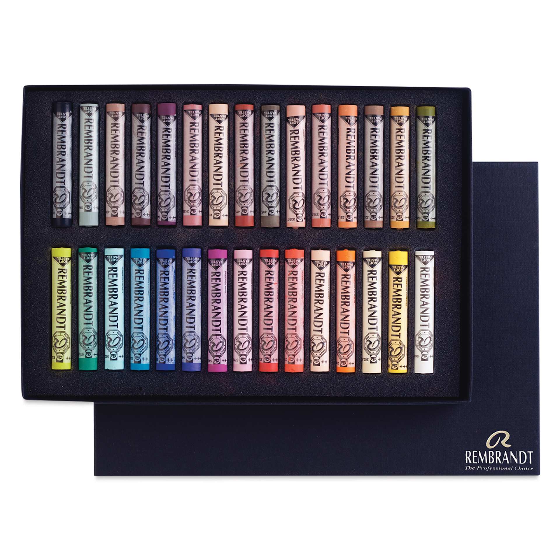 Rembrandt Soft Pastel Set - Set of 30, Portrait, open packaging