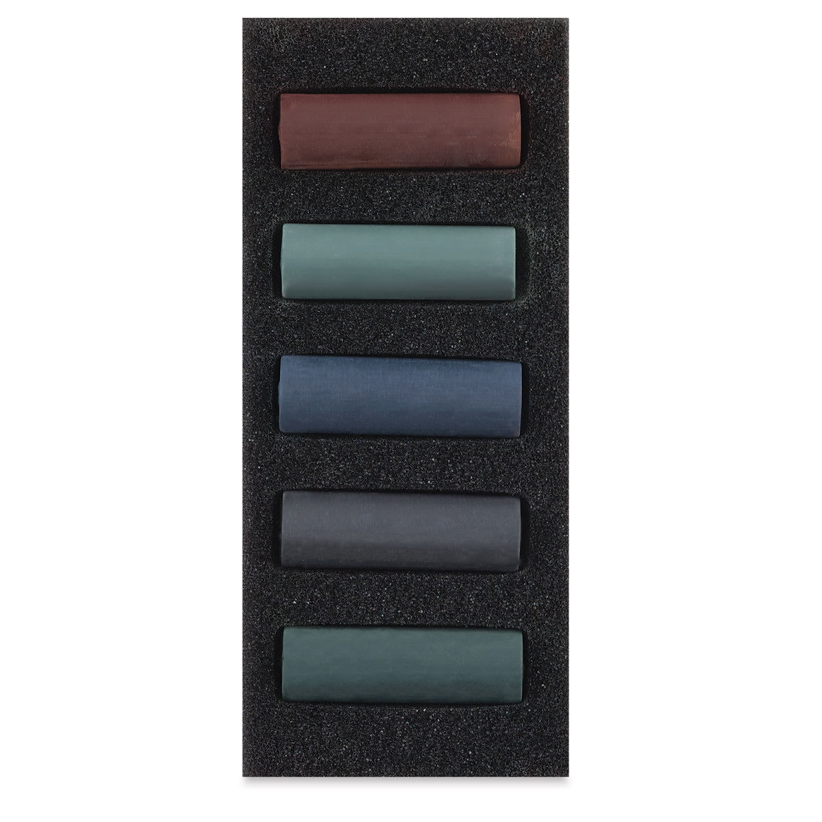 Rembrandt Soft Pastels Set of 5, Storm Greys, Half-Sticks. In package.