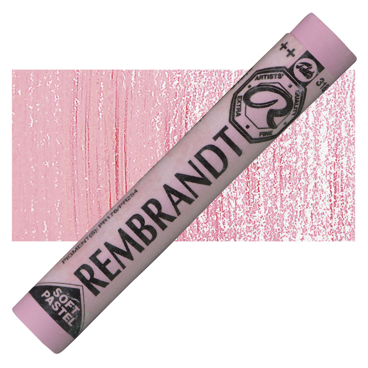 Rembrandt Soft Pastel - Carmine 318.9 pastel and swatch