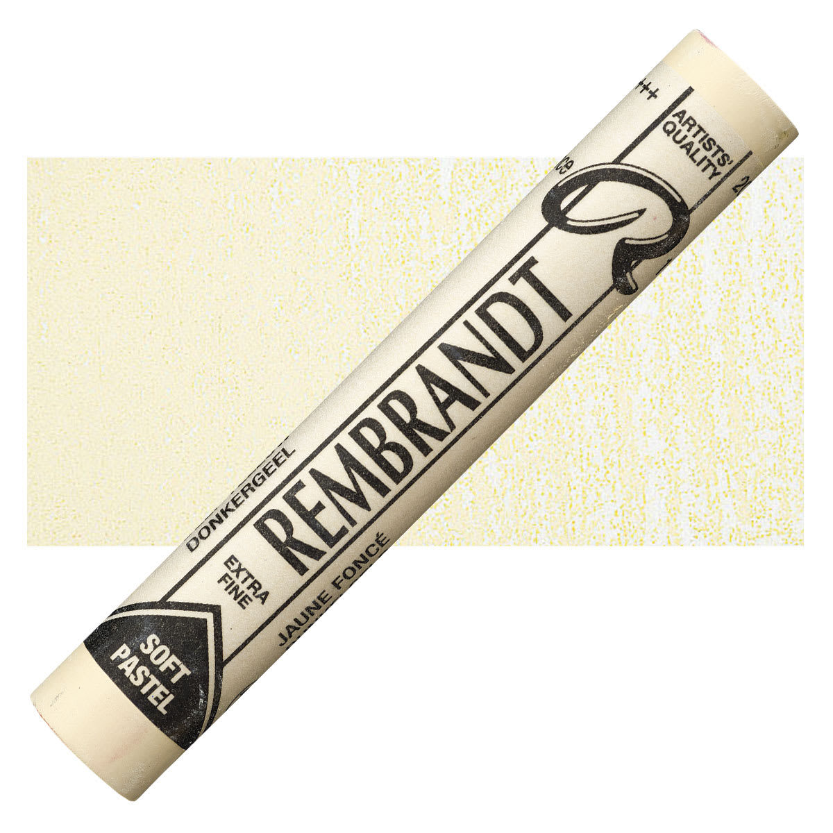Rembrandt Soft Pastel - Deep Yellow 202.9 pastel and swatch