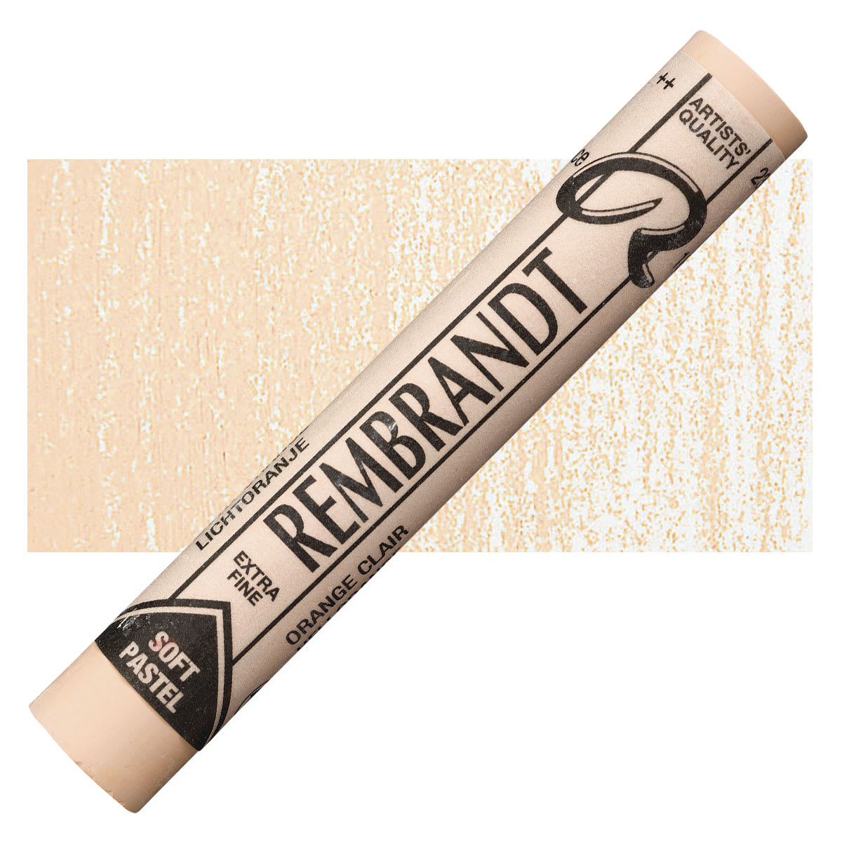 Rembrandt Soft Pastel - Light Orange 236.9 pastel and swatch