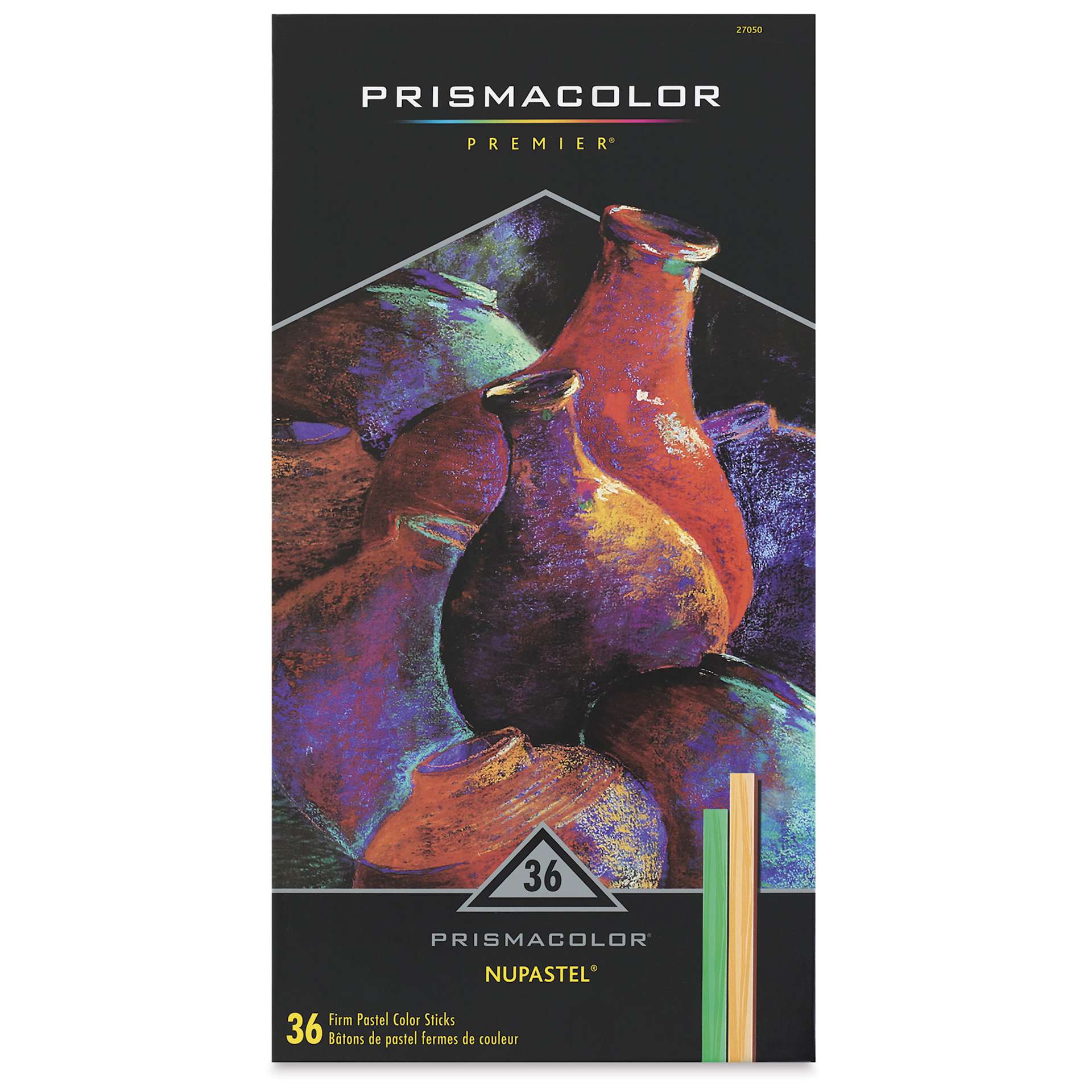 Prismacolor Premier NuPastel Color Sticks - Assorted Colors, Set of 36, front of packaging
