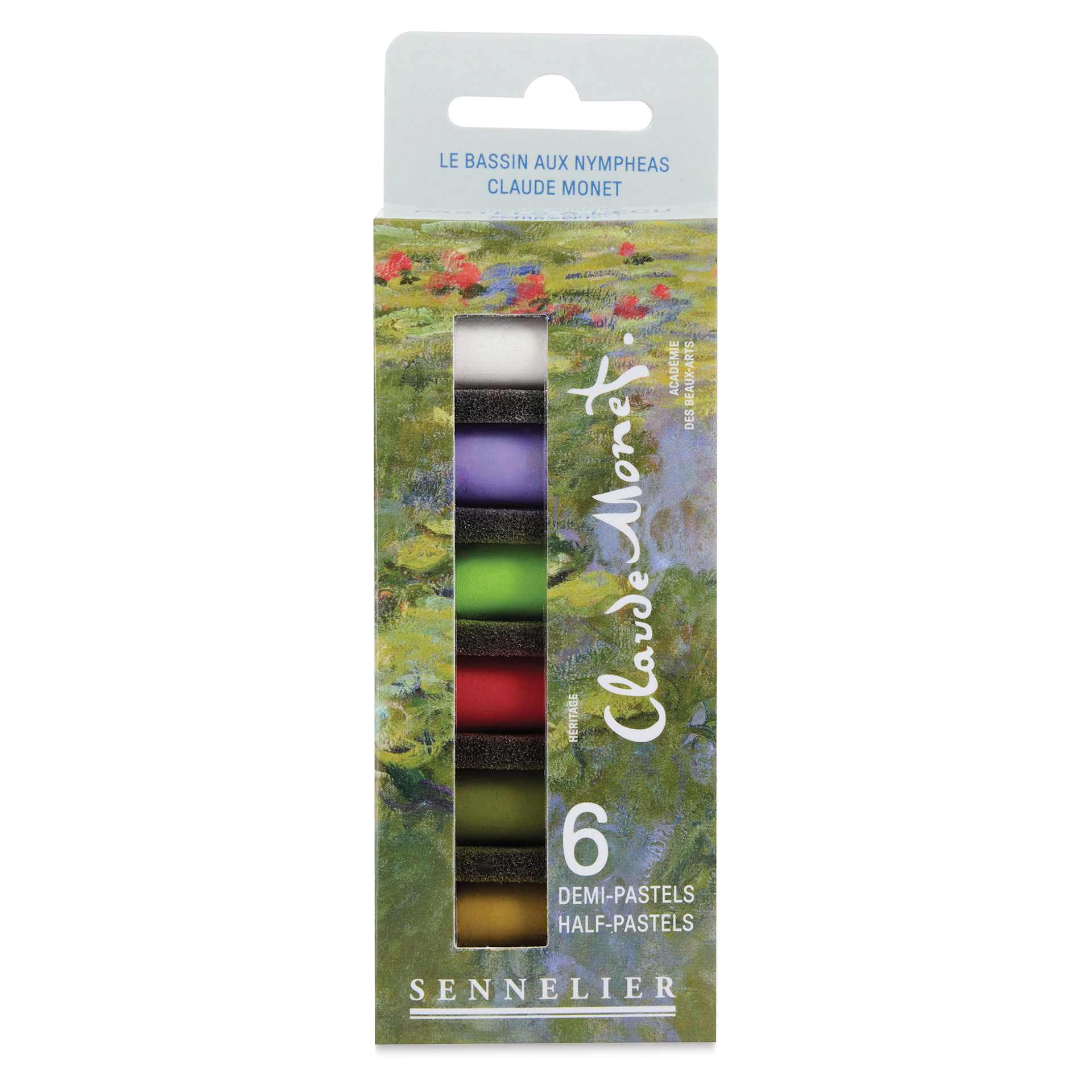 Sennelier Soft Pastels - Set of 6, Claude Monet, Half-Sticks, front of packaging