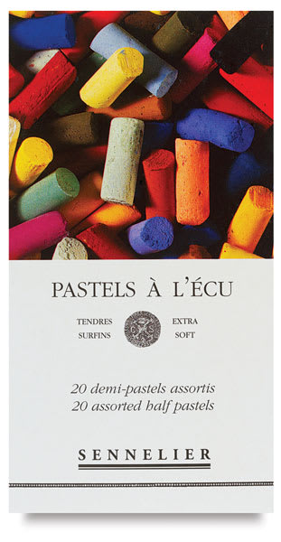 Sennelier Soft Pastels - Set of 20, Assorted Colors, Half Sticks (front of box)