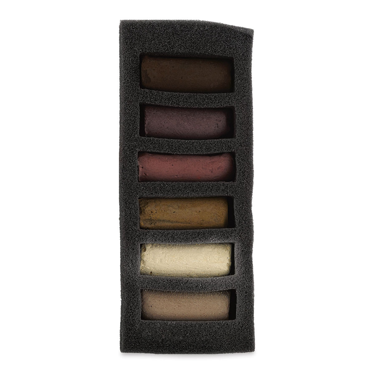 Sennelier Soft Pastels - Set of 6, Dark Skin Tones, Half-Sticks (set contents)
