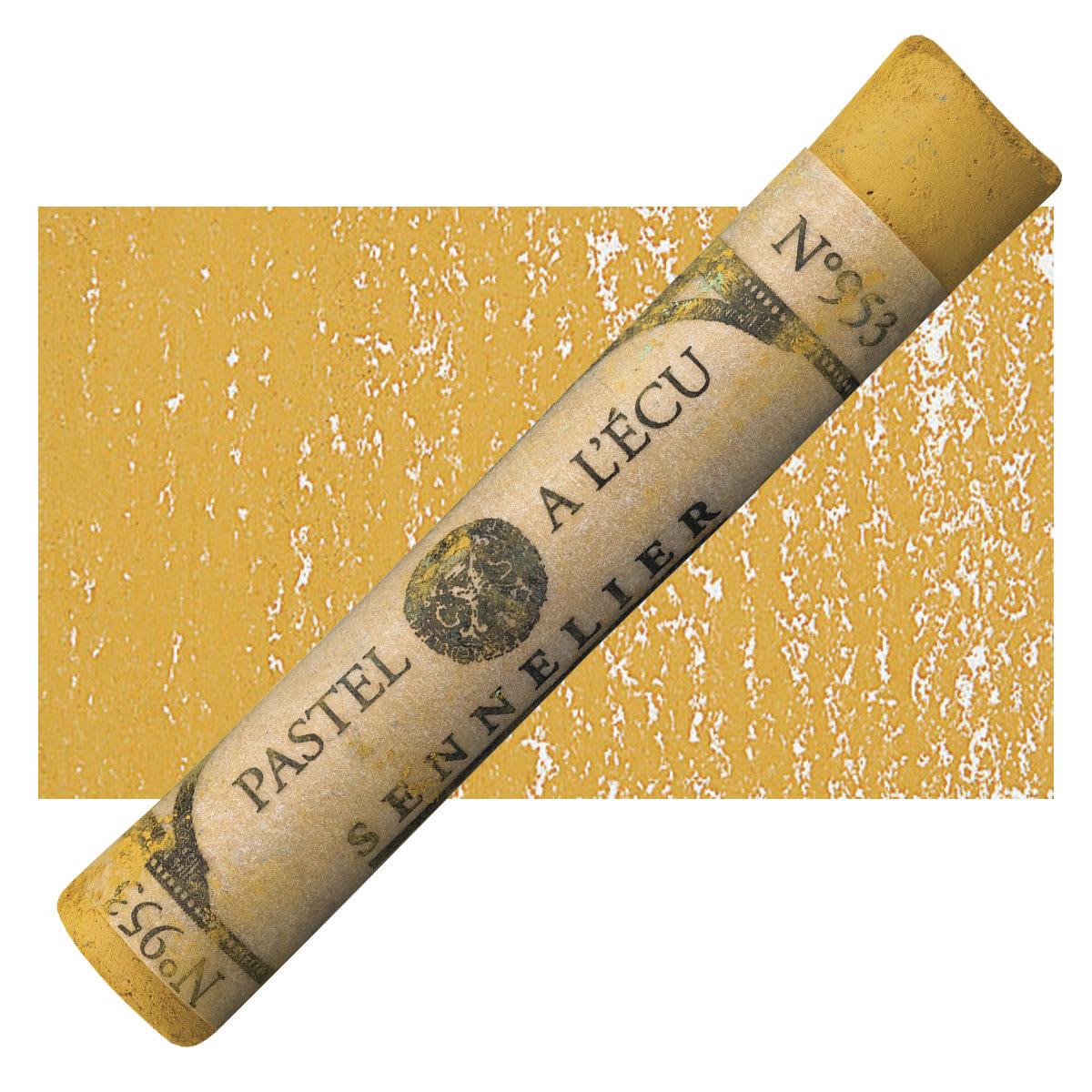 Sennelier Soft Pastel - Amber 953 pastel and swatch