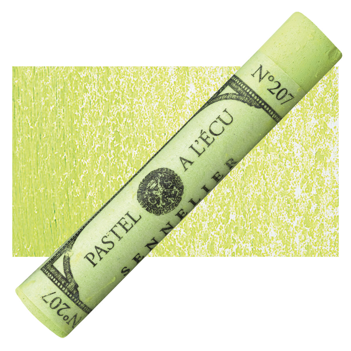 Sennelier Soft Pastel - Apple Green 207 pastel and swatch