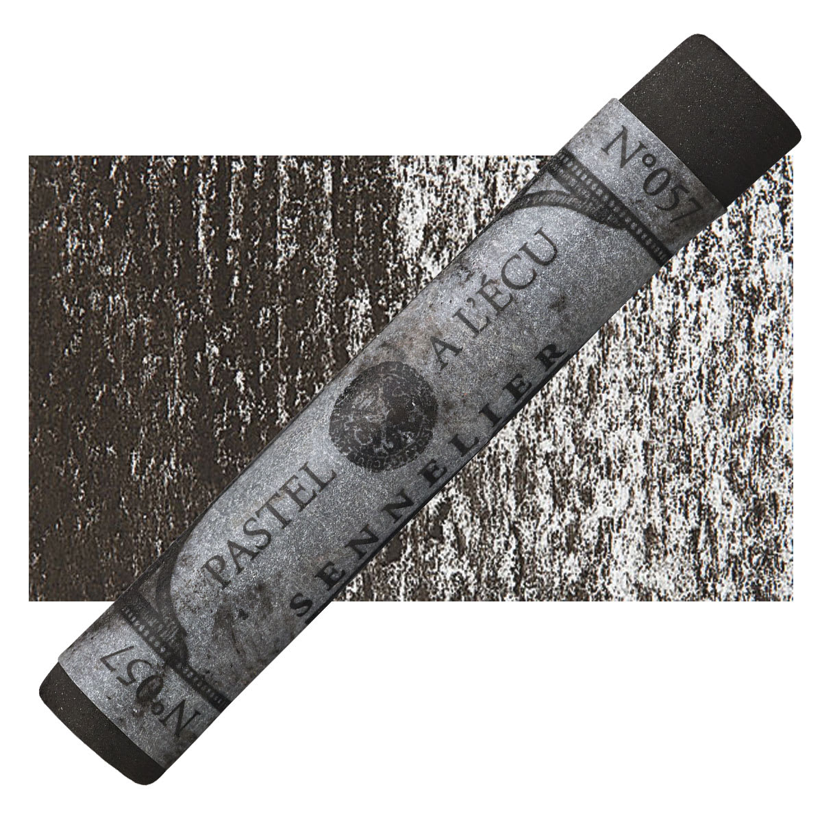 Sennelier Soft Pastel - Bistre 057 pastel and swatch