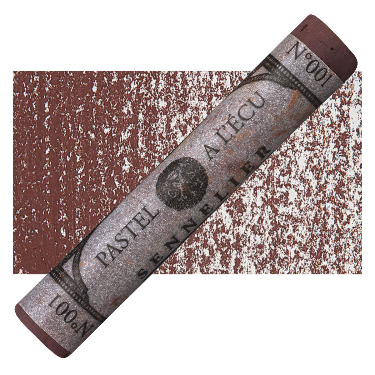 Sennelier Soft Pastel - Black Brown 001 pastel and swatch