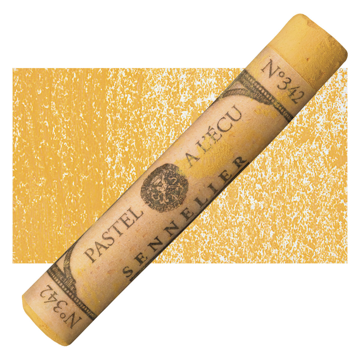 Sennelier Soft Pastel - Bright Yellow 342 pastel and swatch