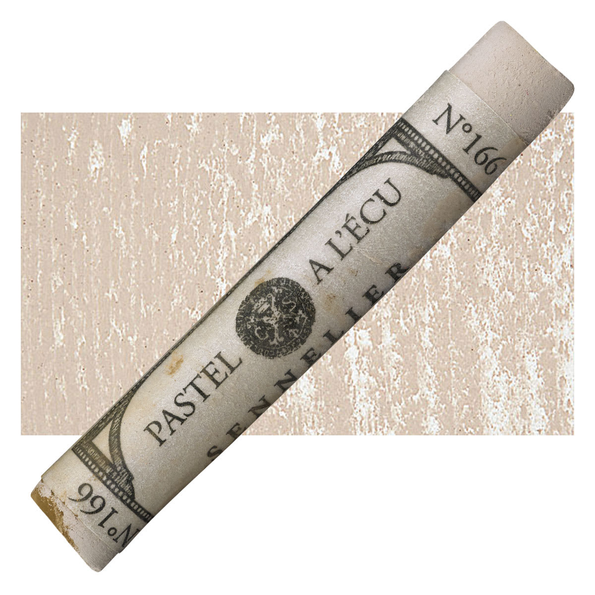 Sennelier Soft Pastel - Bronze Green Light pastel and swatch