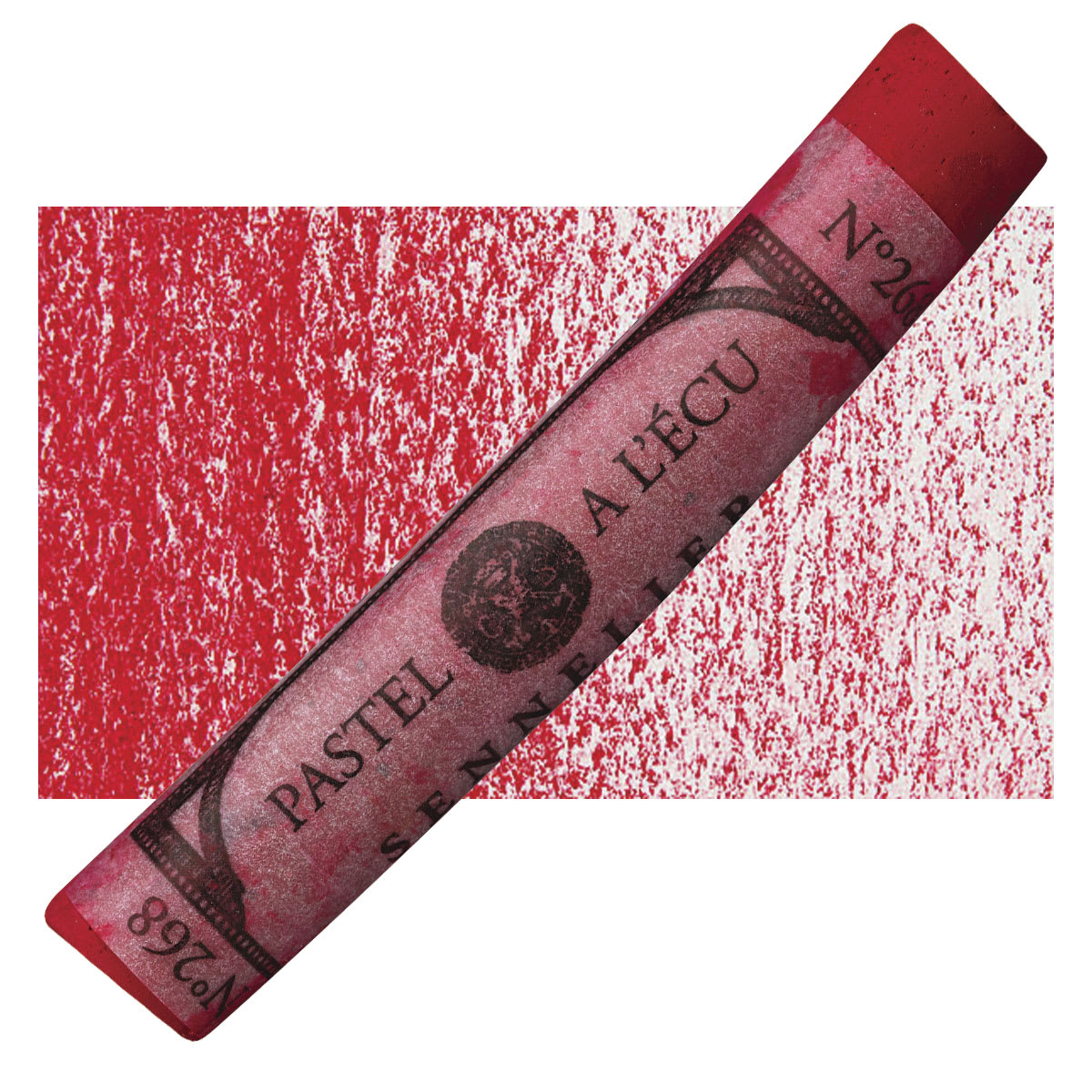 Sennelier Soft Pastel - Brown Lake 268 pastel and swatch