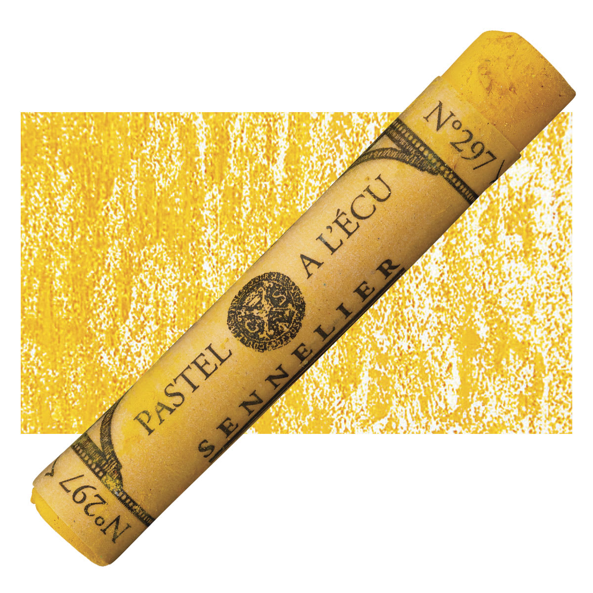 Sennelier Soft Pastel - Cadmium Yellow Light 297 pastel and swatch