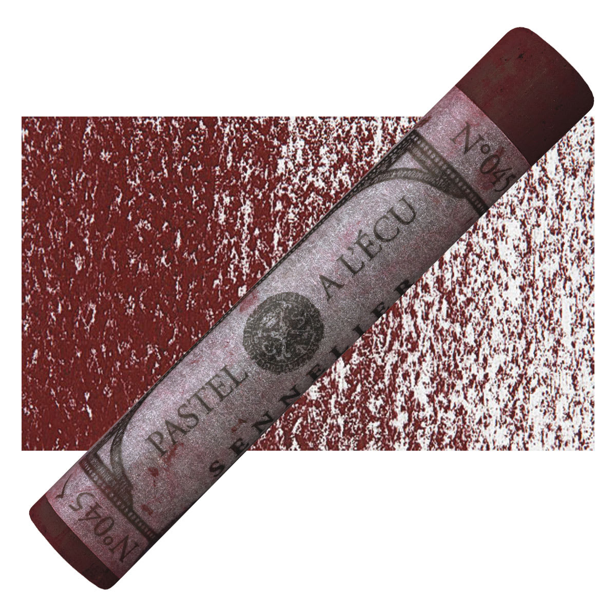 Sennelier Soft Pastel - Carmine Brown 045 pastel and swatch