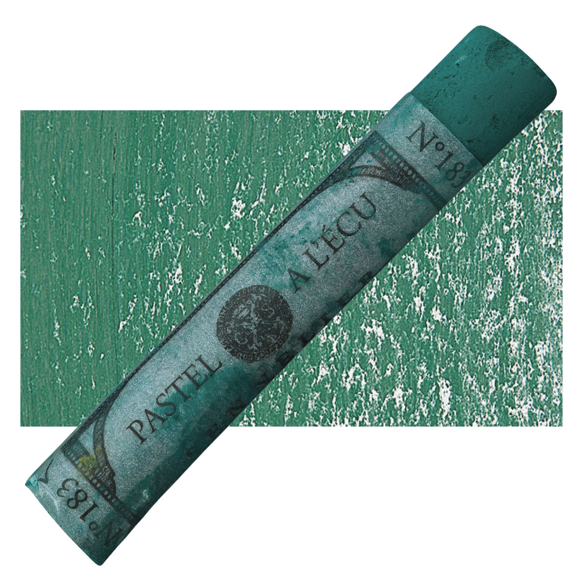 Sennelier Soft Pastel - Chromium Oxide Green 183 pastel and swatch