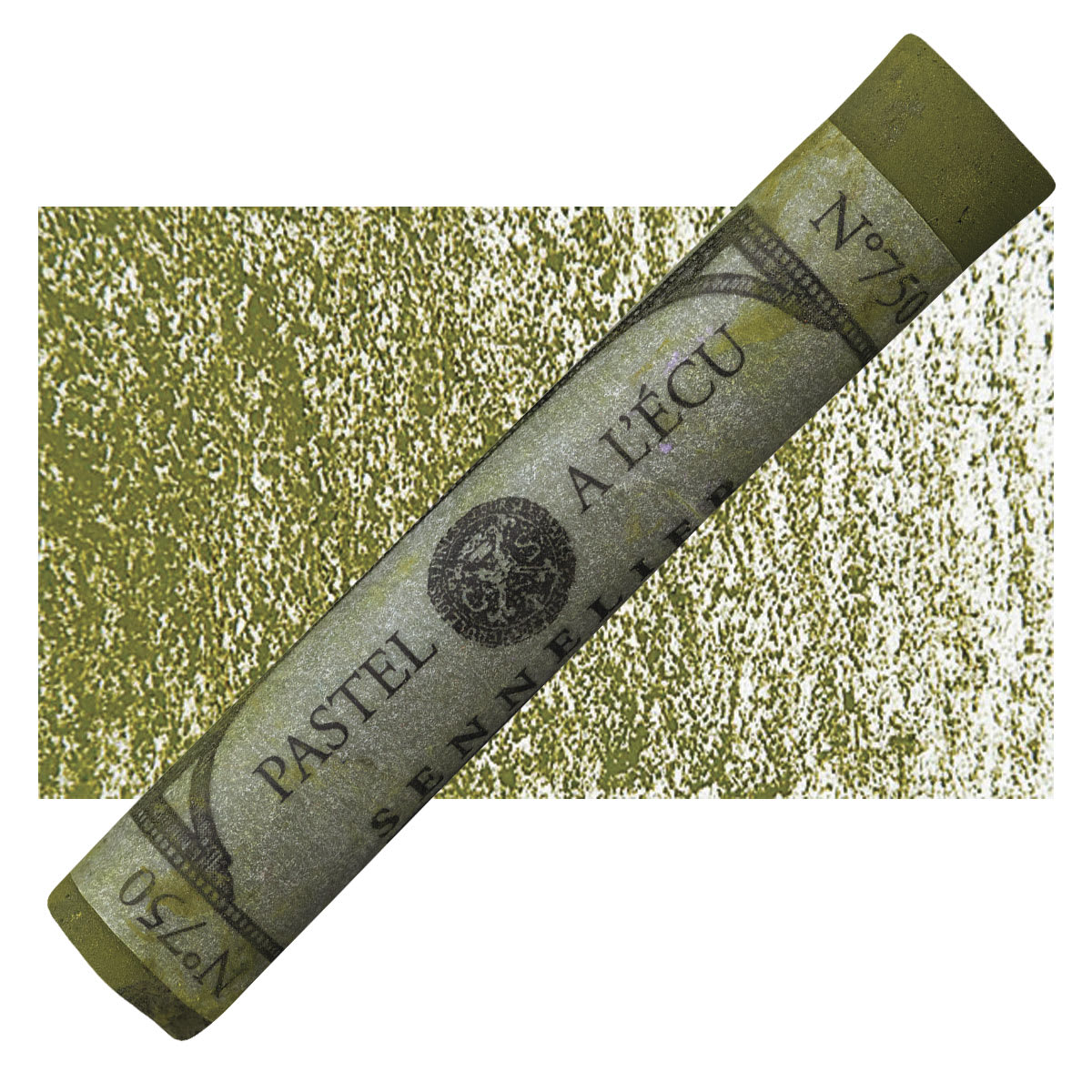 Sennelier Soft Pastel - Cinnabar Green 750 pastel and swatch