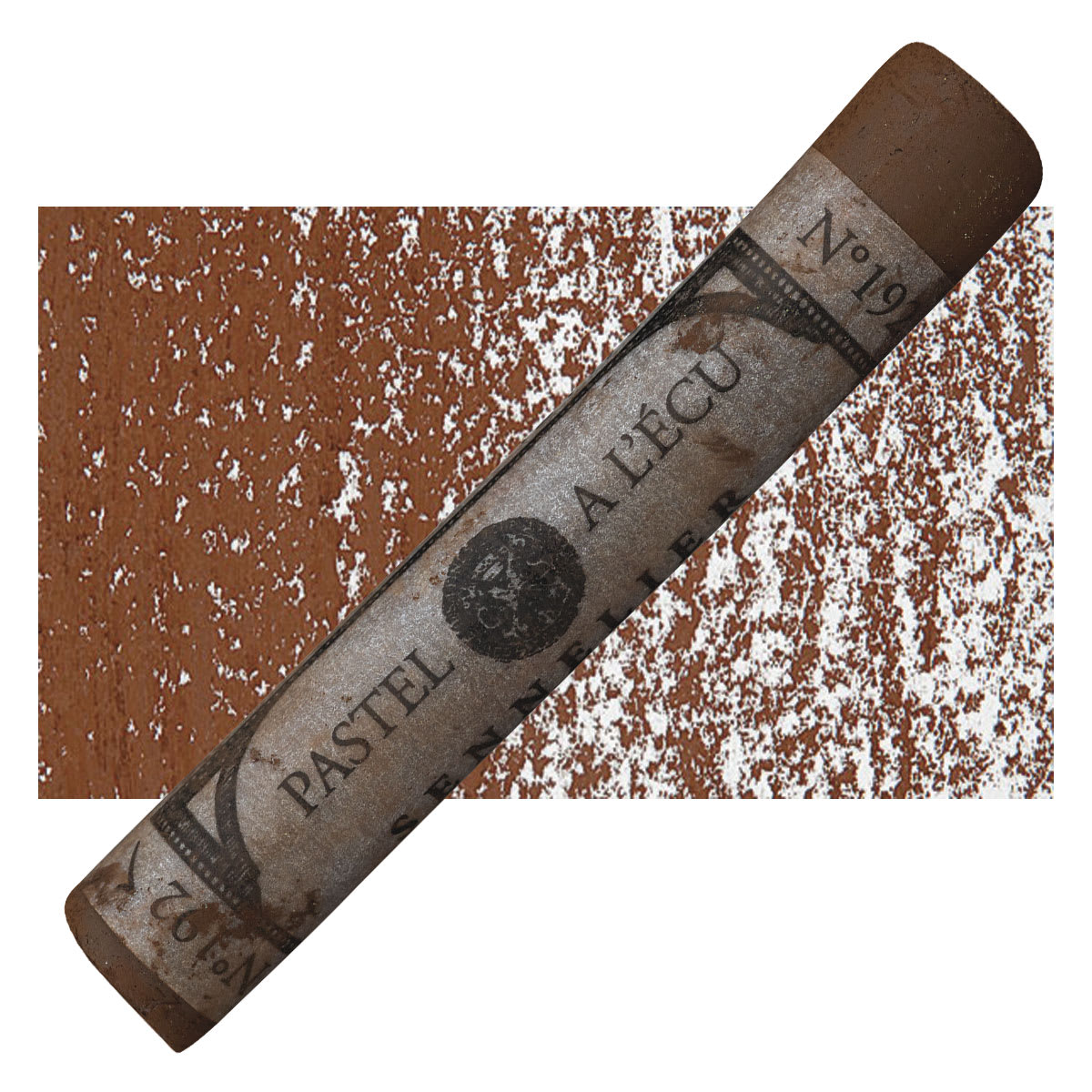 Sennelier Soft Pastel - Hot Brown 192 pastel and swatch