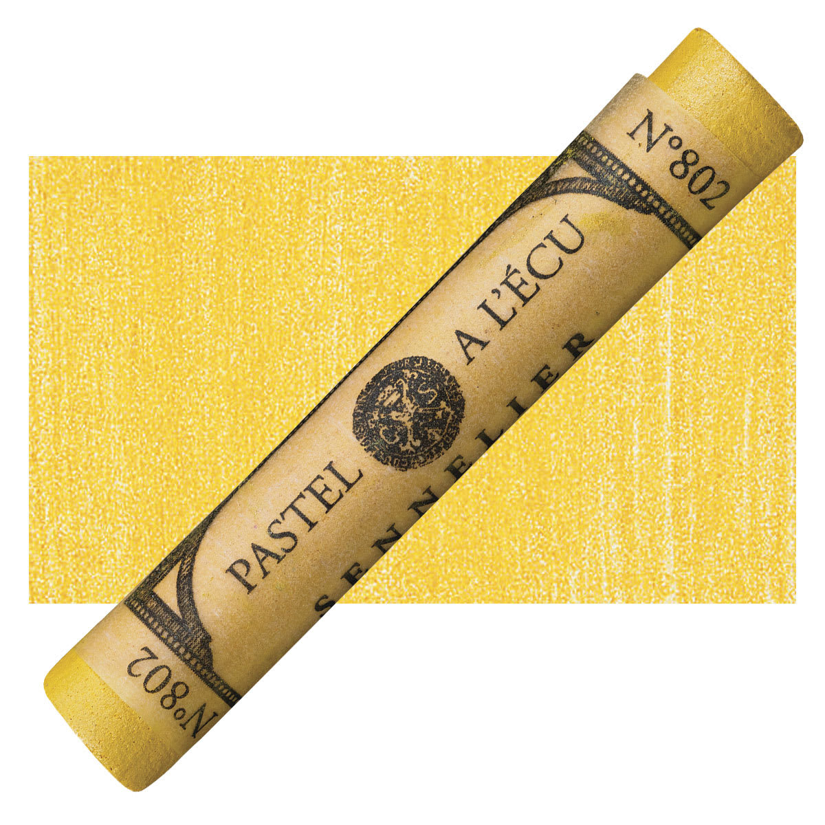 Sennelier Soft Pastel - Iridescent Gold Yellow pastel and swatch