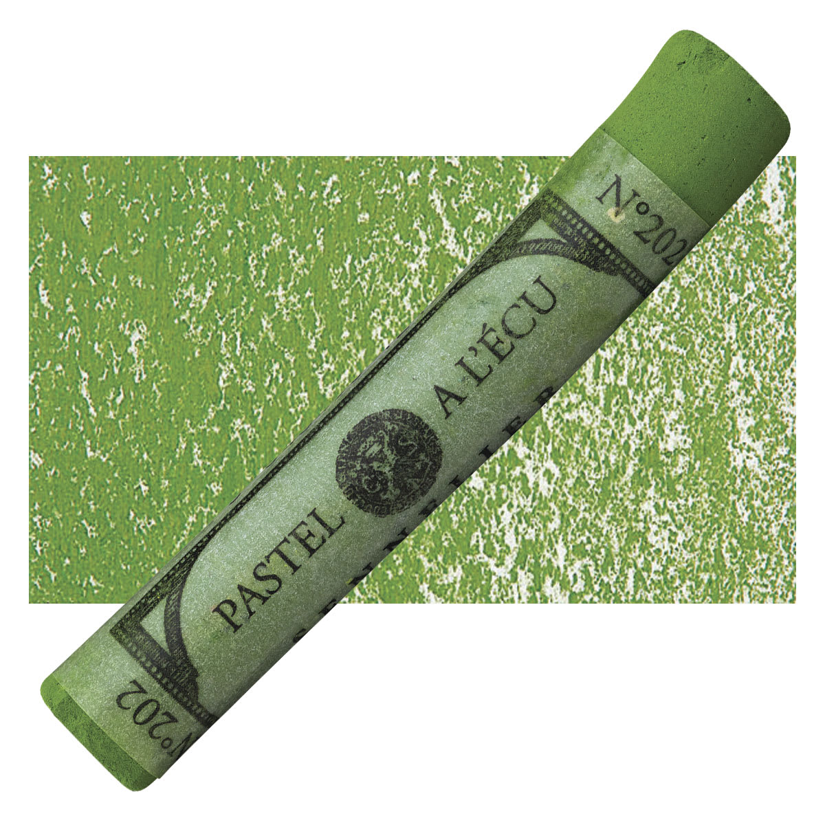 Sennelier Soft Pastel - Leaf Green 202 pastel and swatch