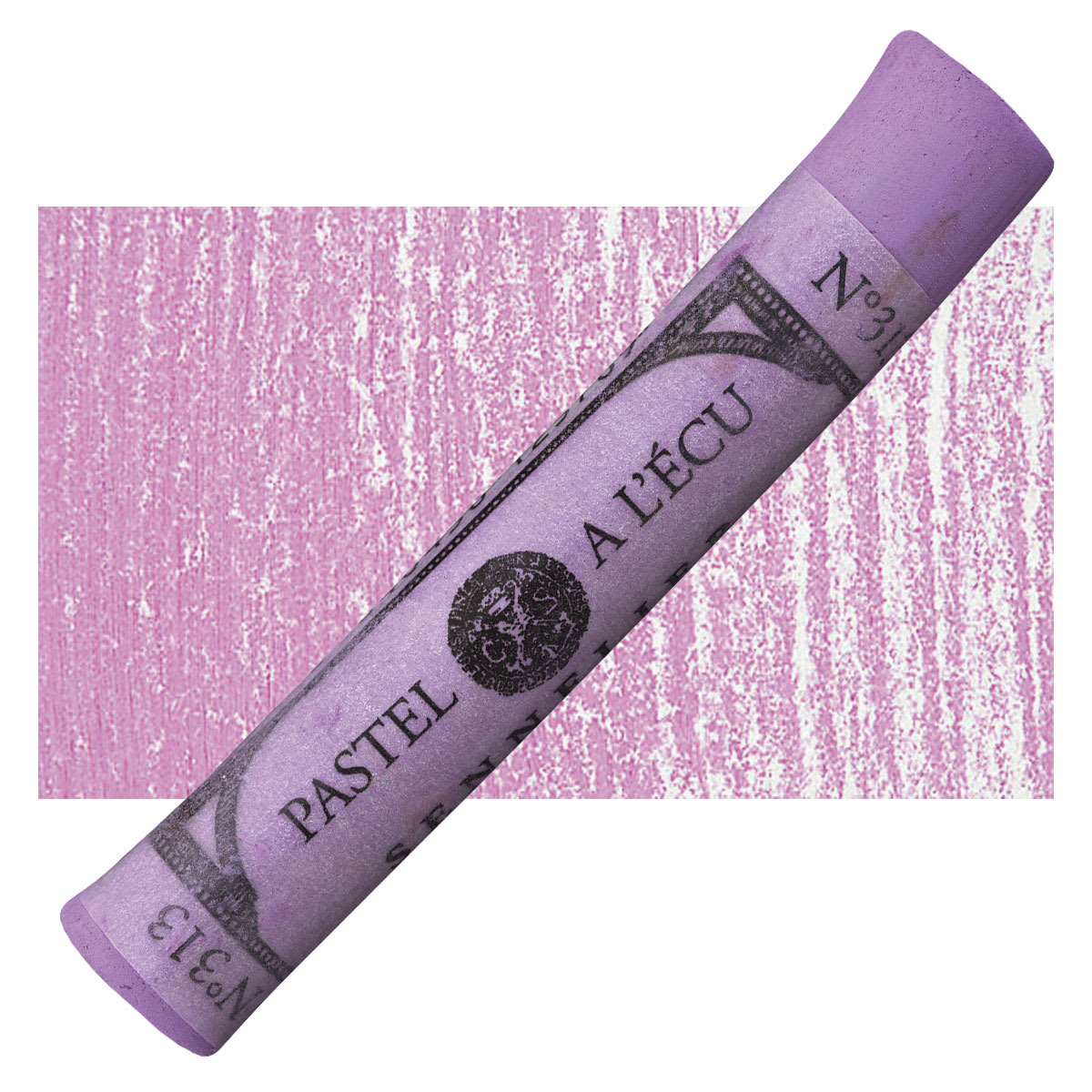 Sennelier Soft Pastel - Madder Violet 313 pastel and swatch