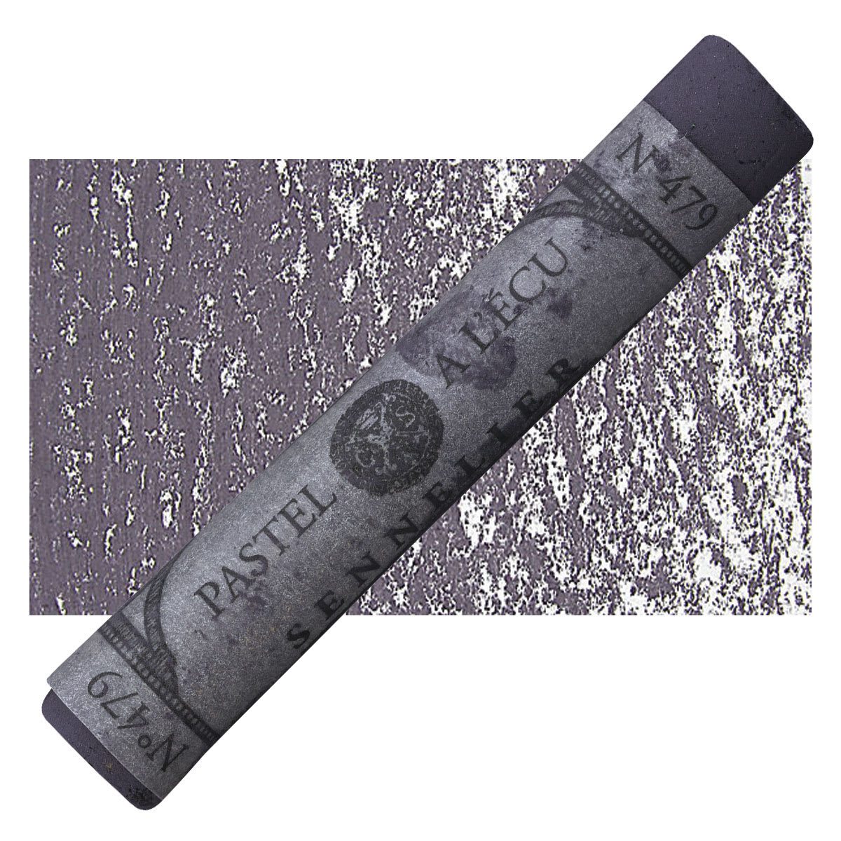Sennelier Soft Pastel - Purplish-Blue Grey 479 pastel and swatch