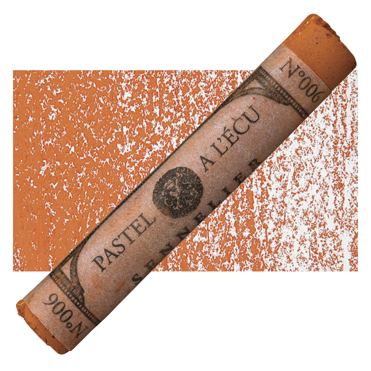 Sennelier Soft Pastel - Red Brown 006 pastel and swatch