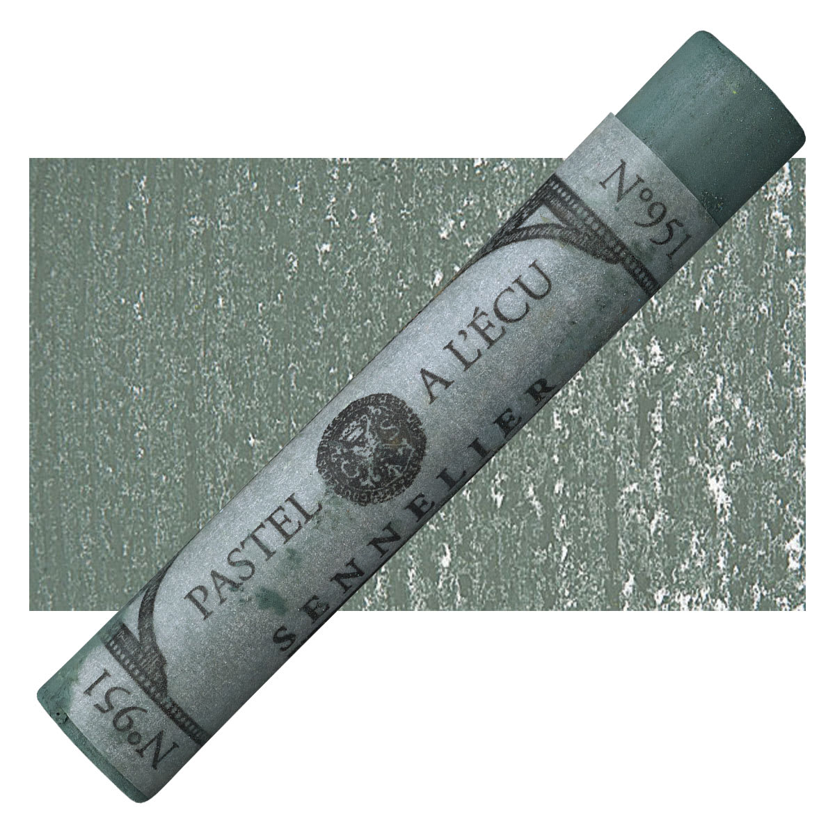 Sennelier Soft Pastel - Shale Green pastel and swatch