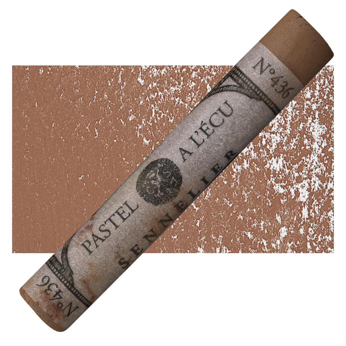 Sennelier Soft Pastel - Van Dyck Brown 436 pastel and swatch