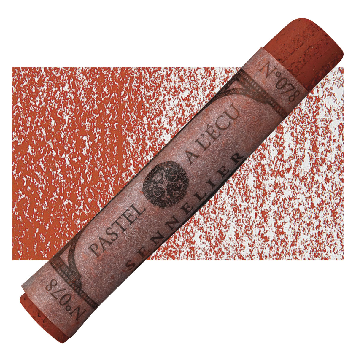 Sennelier Soft Pastel - Vermilion Brown pastel and swatch