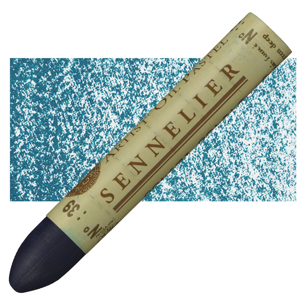 Sennelier Oil Pastel - Chromium Green Deep oil pastel and swatch