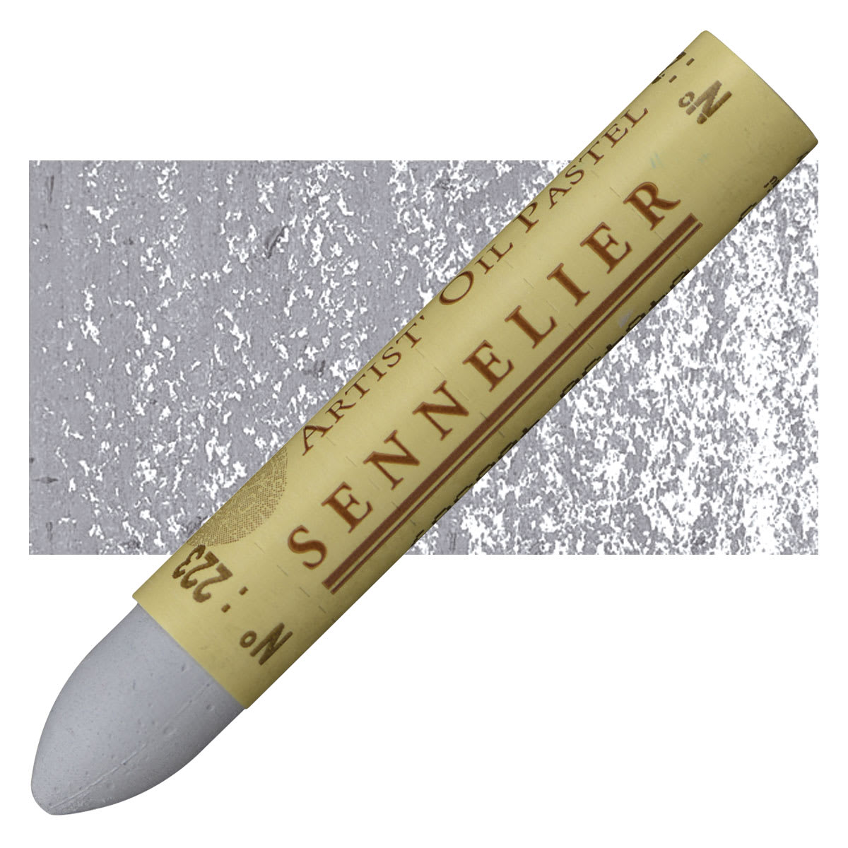 Sennelier Oil Pastel - Cold Gray oil pastel and swatch