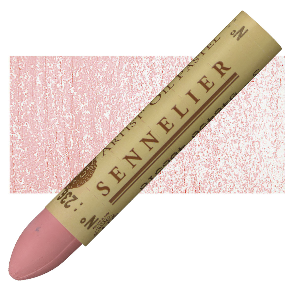 Sennelier Oil Pastel - Coral oil pastel and swatch